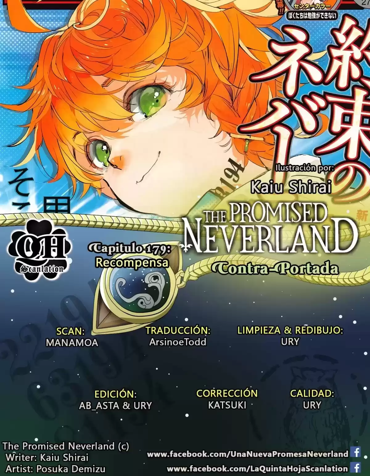 The Promised Neverland Capitulo 179: Recompensa página 1