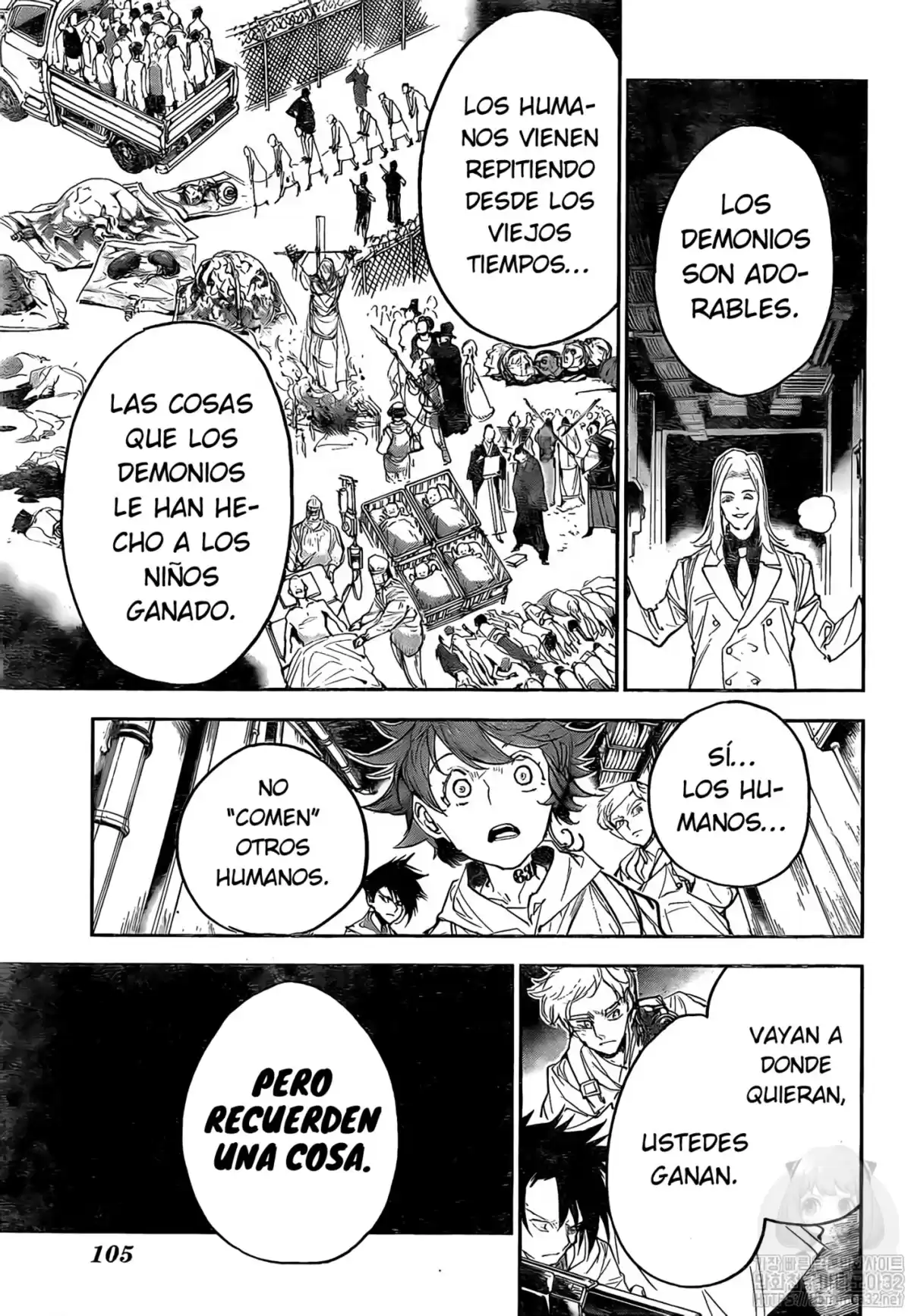 The Promised Neverland Capitulo 173: Prisioneros página 18