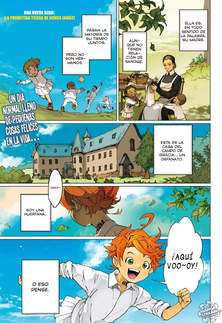 The Promised Neverland Capitulo 1: La casa del campo de gracia página 4