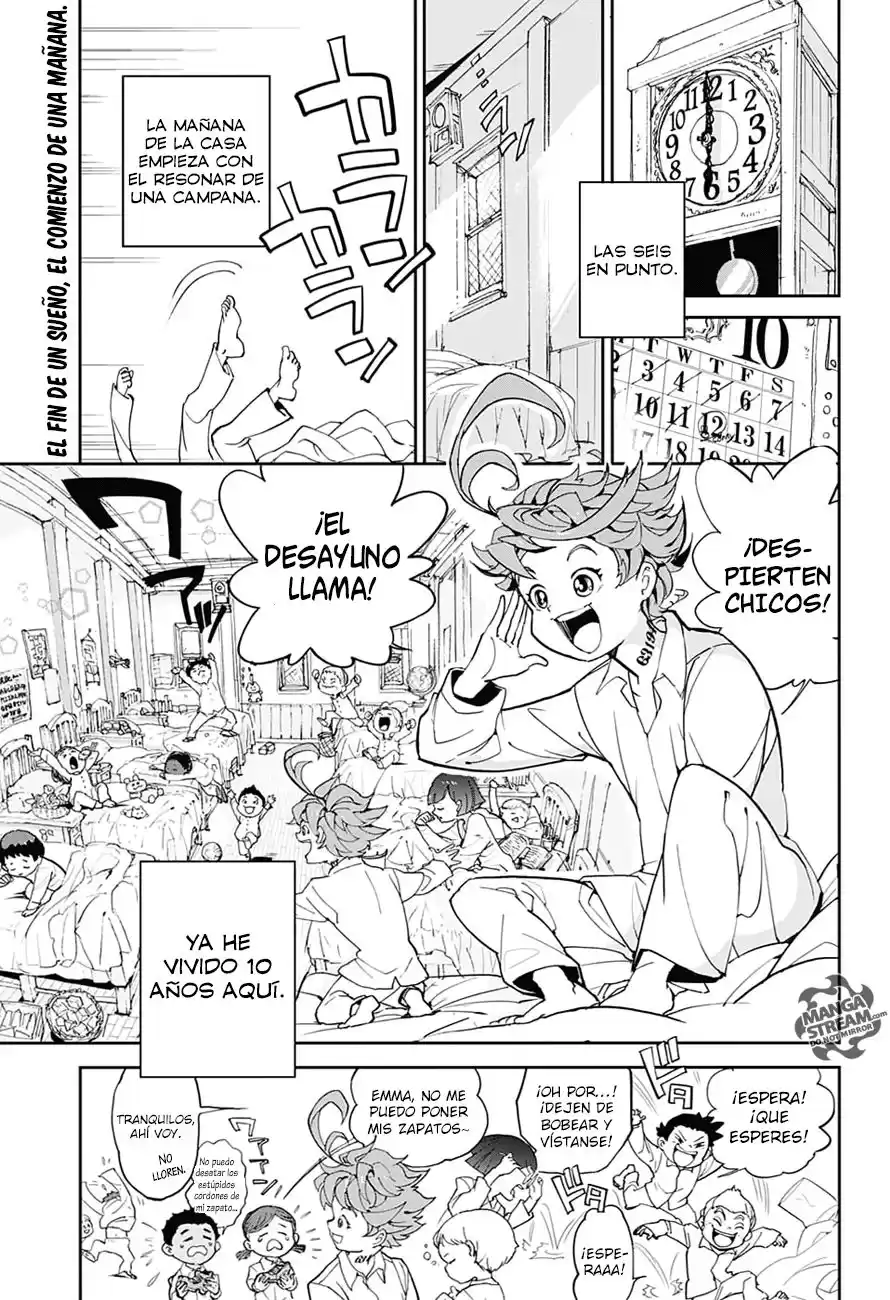 The Promised Neverland Capitulo 1: La casa del campo de gracia página 6