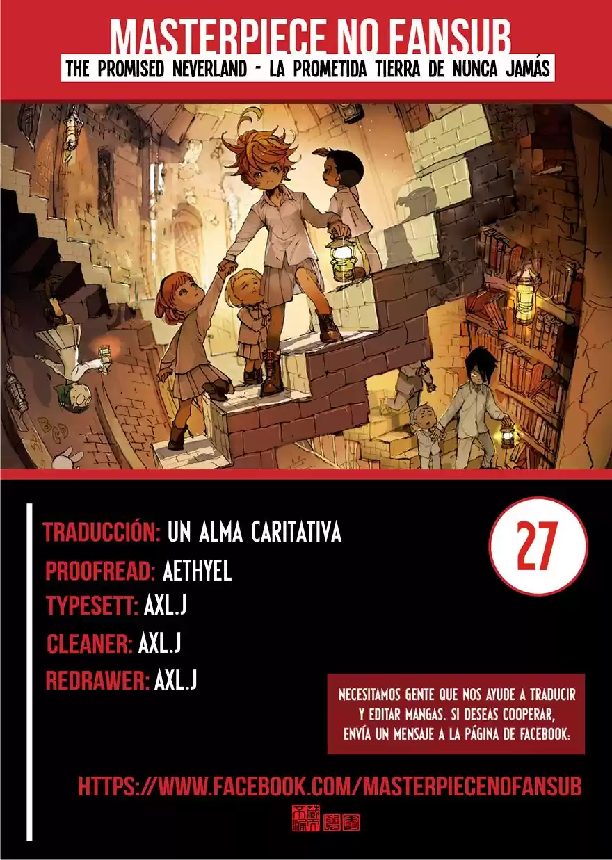 The Promised Neverland Capitulo 27: No te dejaremos morir. página 1