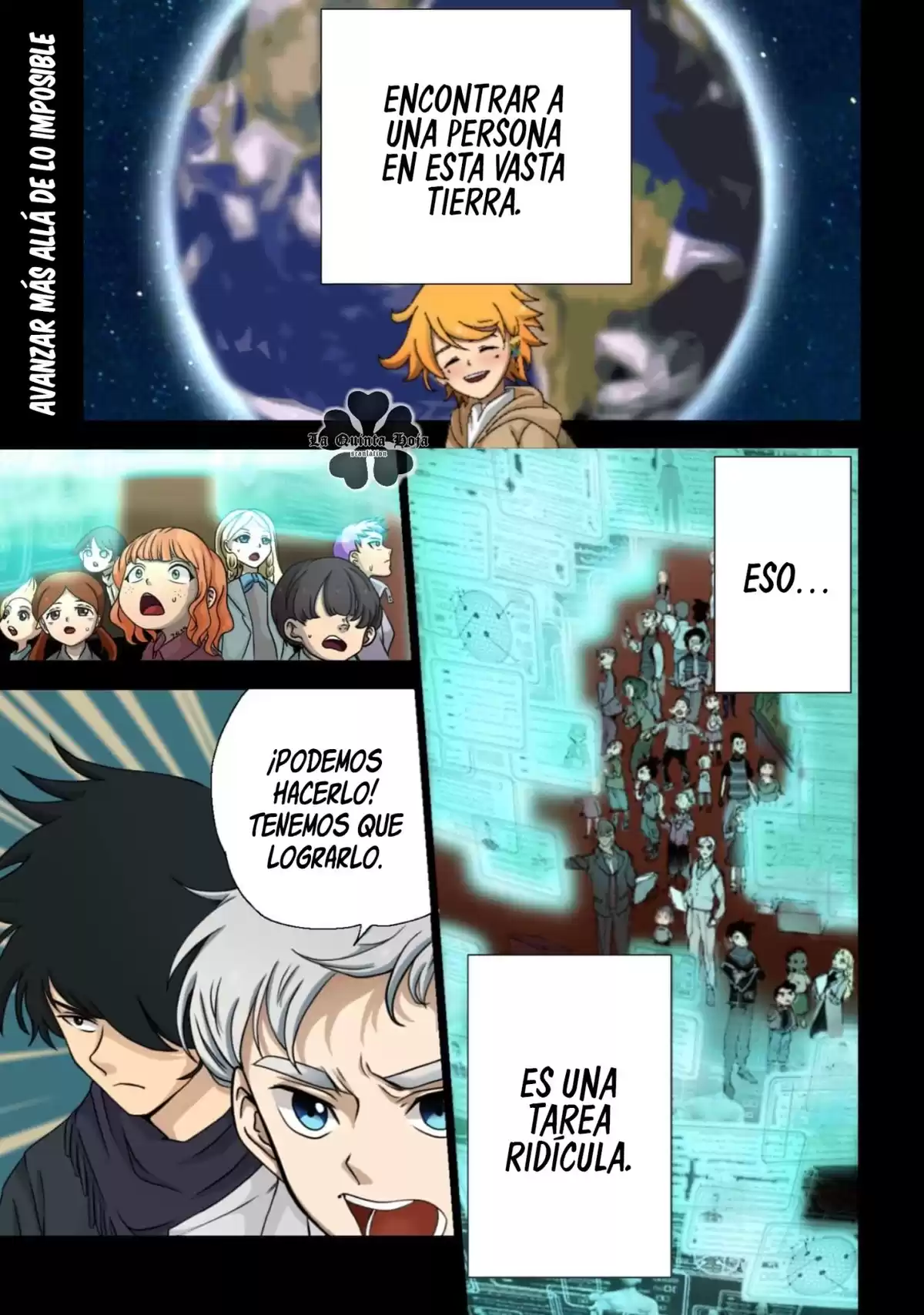 The Promised Neverland Capitulo 181.5: El otro lado del destino (Color) página 3