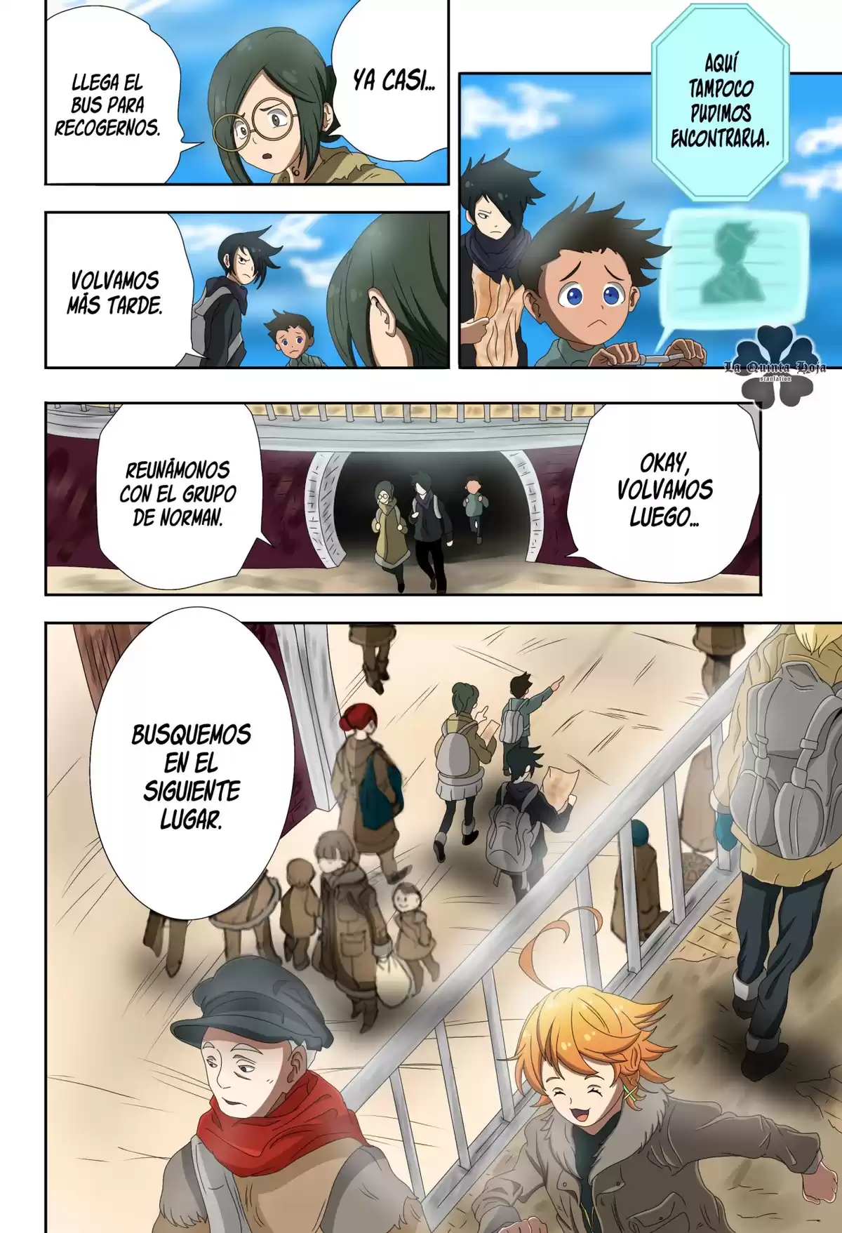 The Promised Neverland Capitulo 181.5: El otro lado del destino (Color) página 8