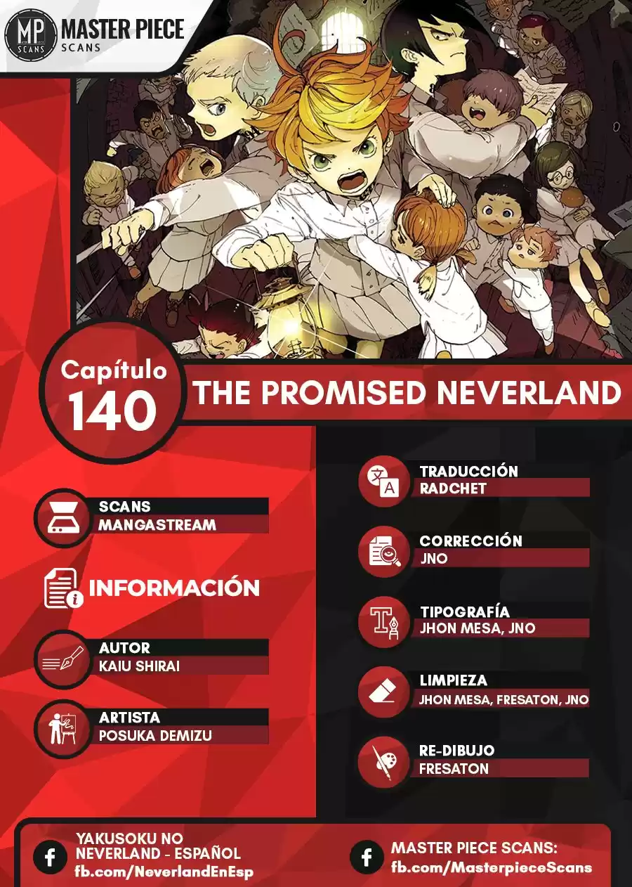 The Promised Neverland Capitulo 140: ¡Estoy Aquí! página 1