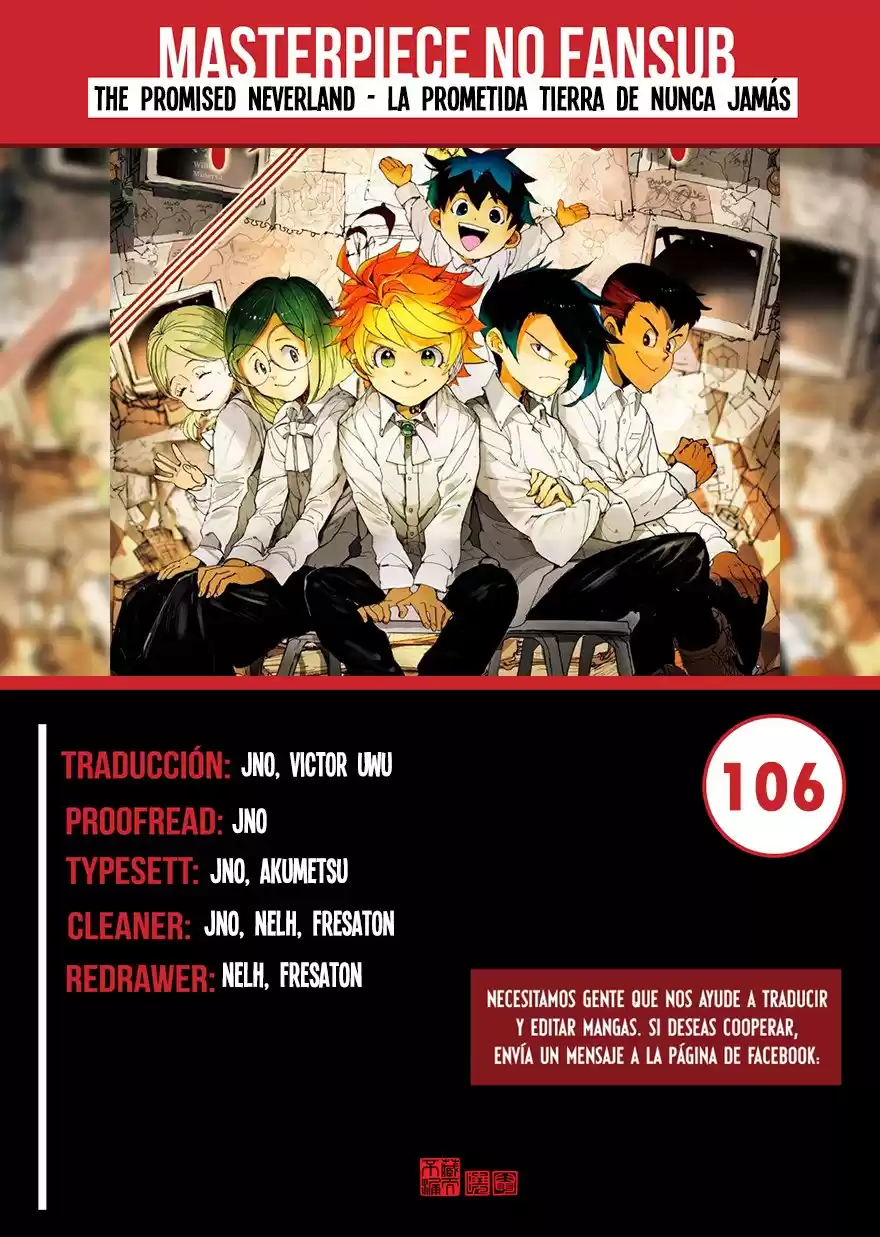 The Promised Neverland Capitulo 106 página 1