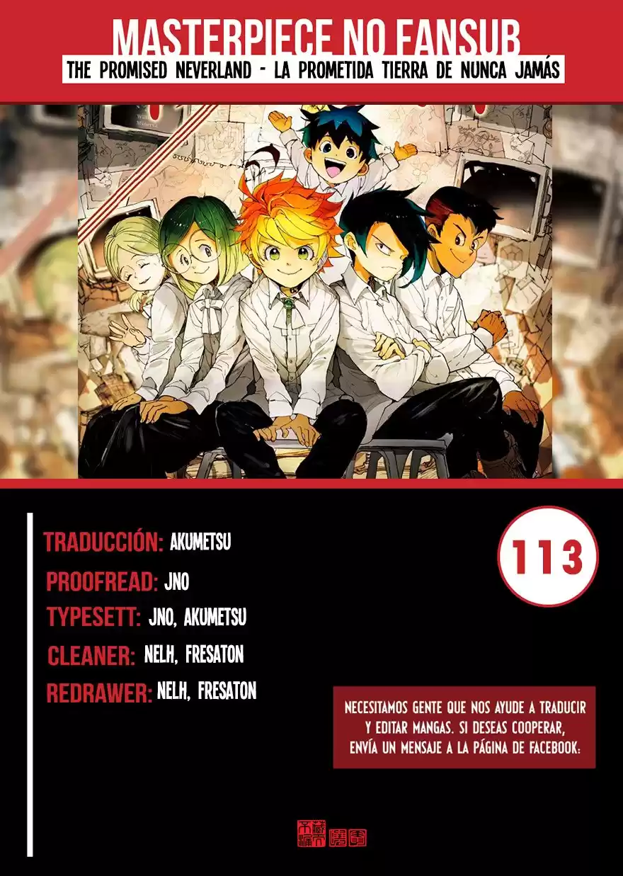 The Promised Neverland Capitulo 113: El Rey del Paraíso página 1