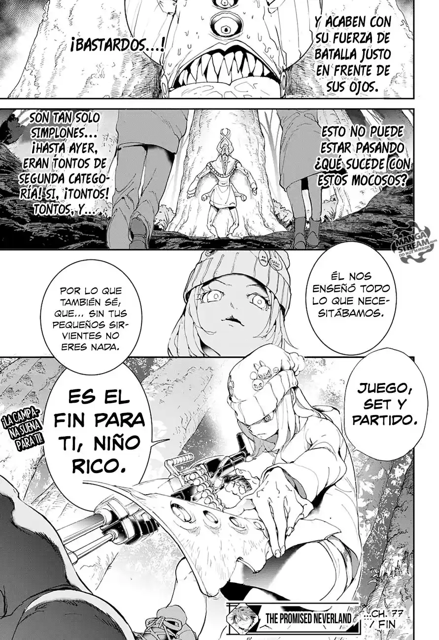 The Promised Neverland Capitulo 77: Simplones ignorantes página 21