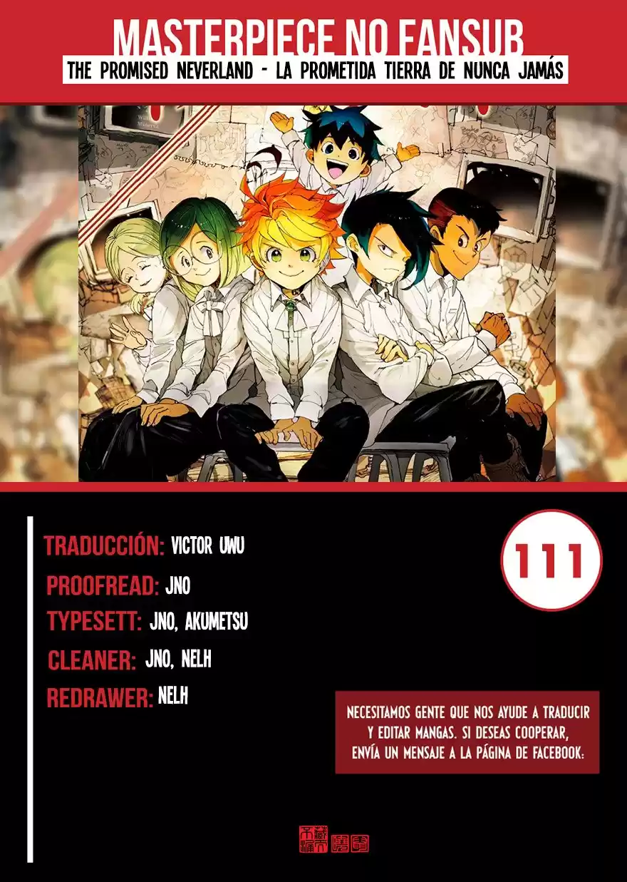 The Promised Neverland Capitulo 111: Un visitante molesto página 1