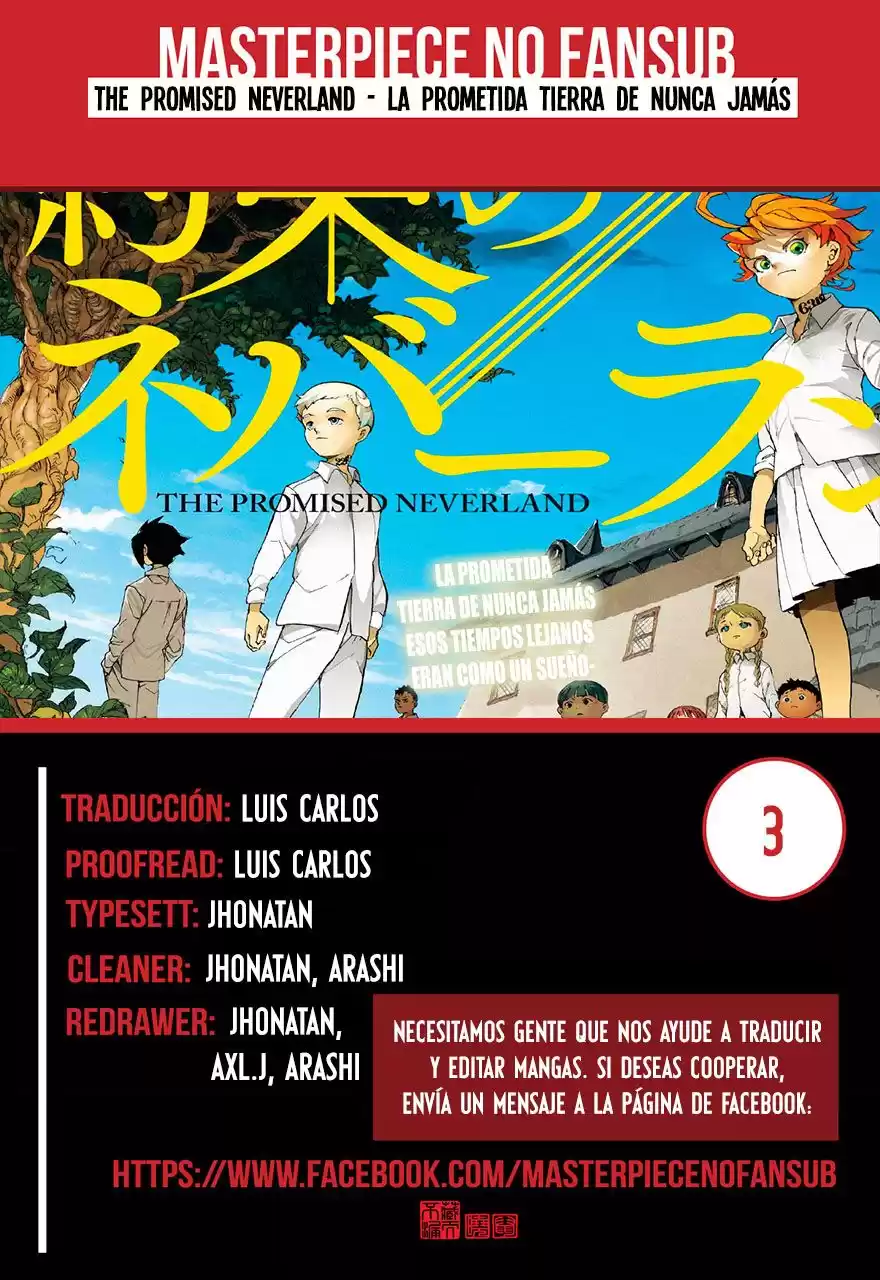 The Promised Neverland Capitulo 3: La Dama de Hierro página 1