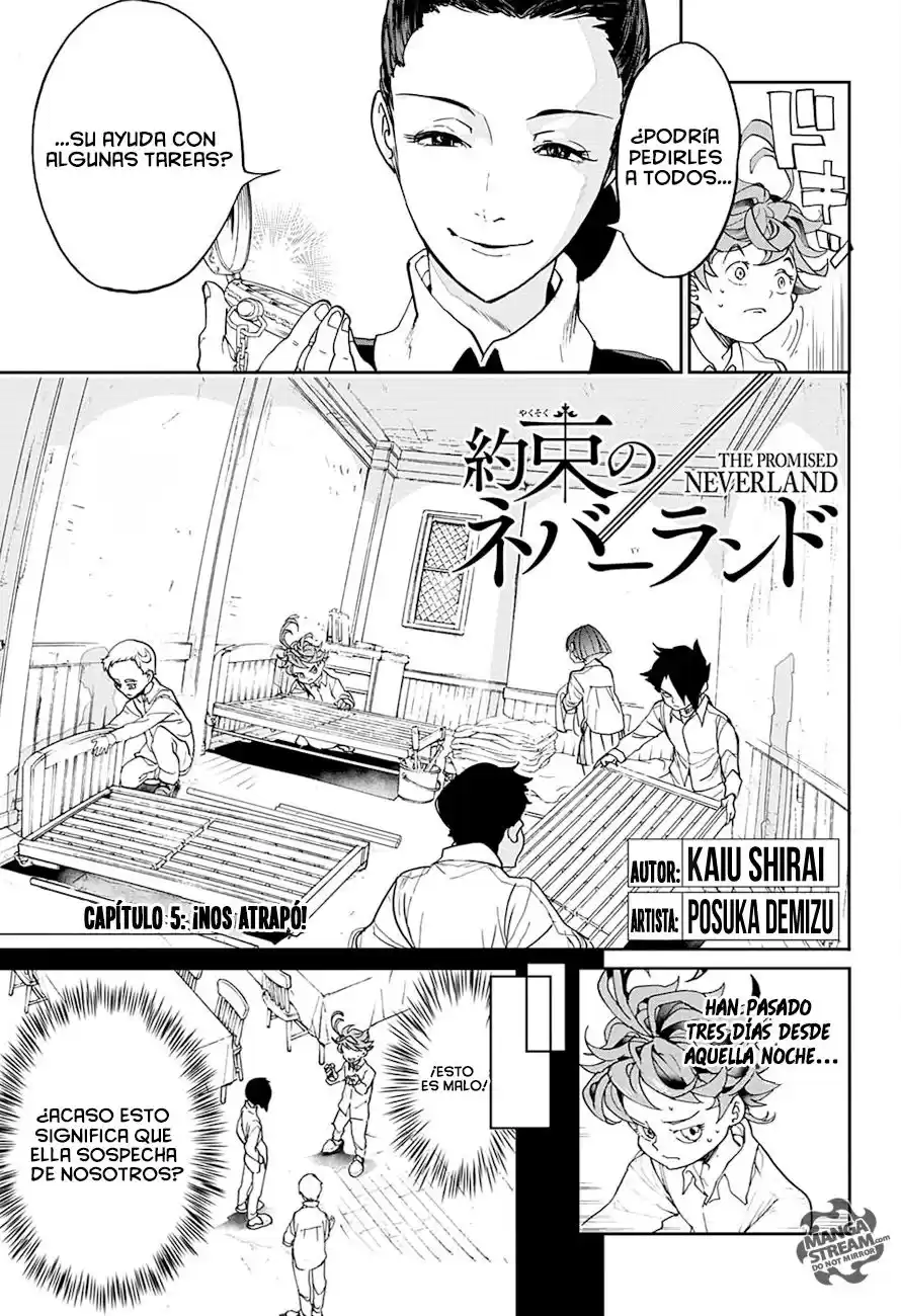 The Promised Neverland Capitulo 5: ¡Nos atrapó! página 4