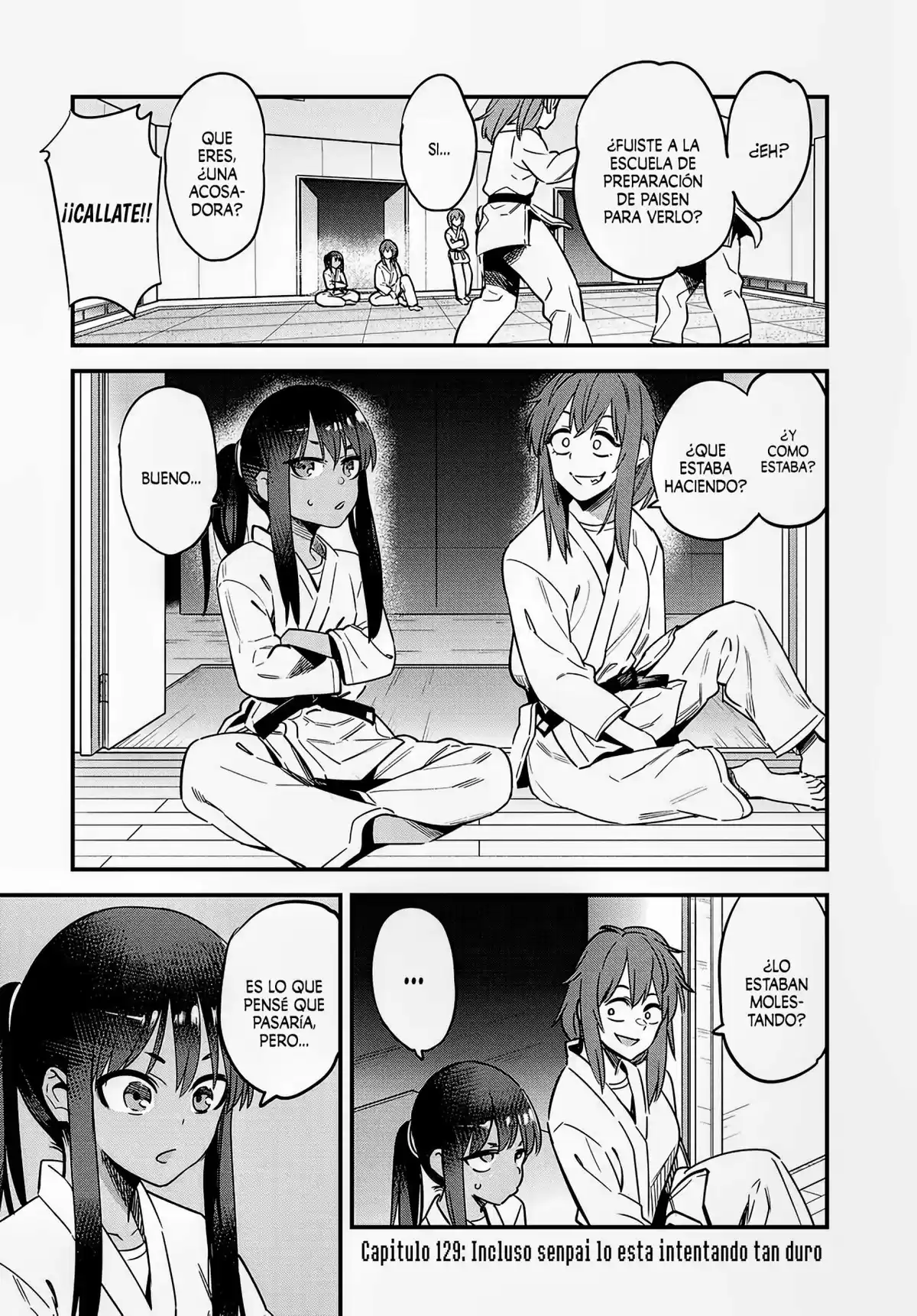 Ijiranaide, Nagatoro-san Capitulo 130: Incluso senpai lo esta intentando tan duro página 4