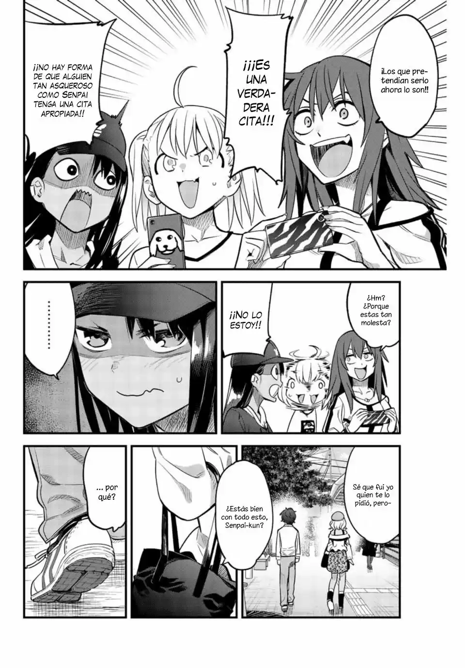 Ijiranaide, Nagatoro-san Capitulo 35: ¡¡Senpai, no hay forma de que alguien tan asqueroso como tu, tenga una cita apropiada!! página 15