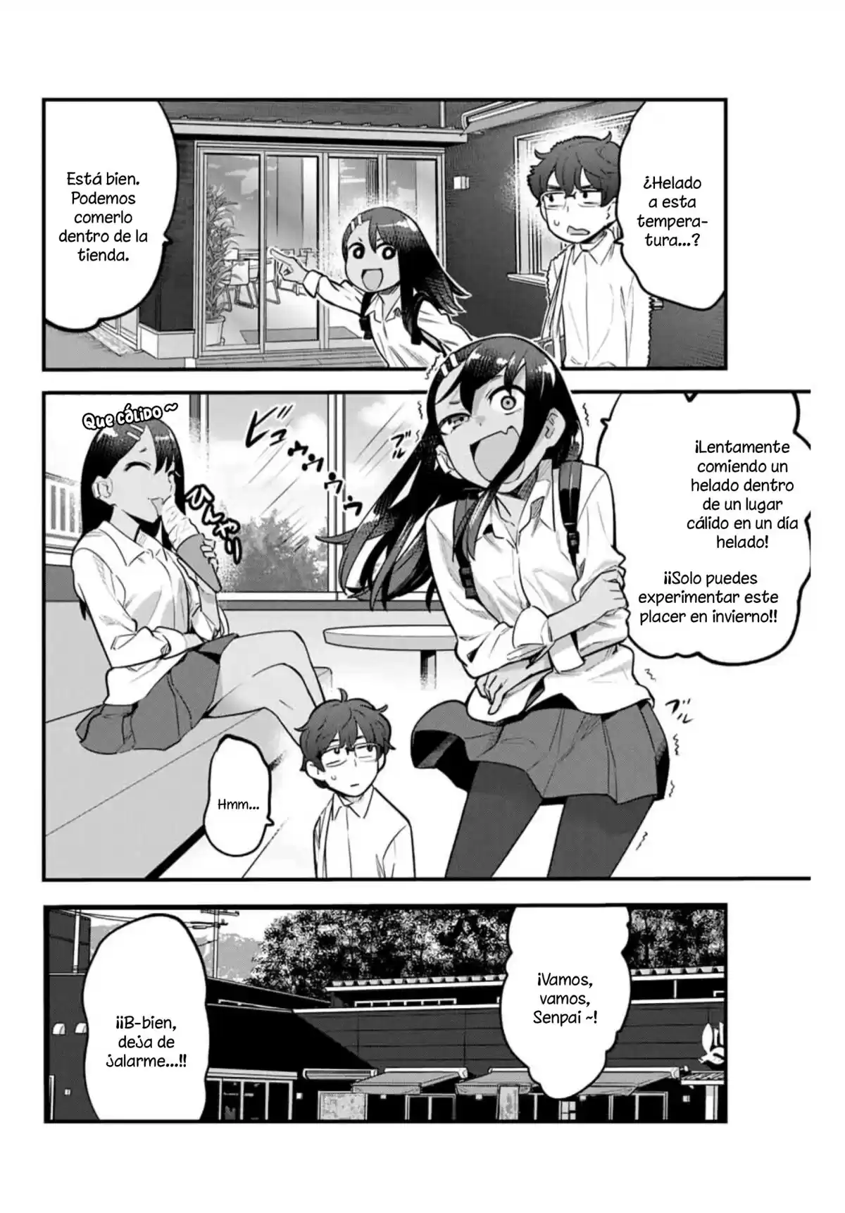 Ijiranaide, Nagatoro-san Capitulo 56: Senpai, entonces ... voy a lamer el tuyo~ página 3