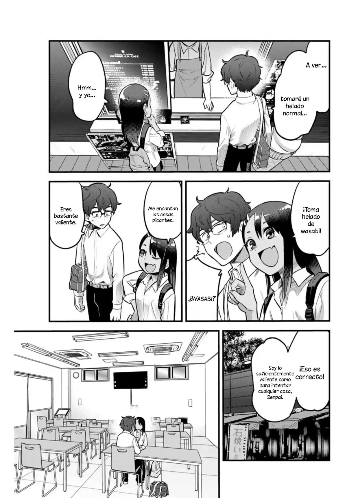 Ijiranaide, Nagatoro-san Capitulo 56: Senpai, entonces ... voy a lamer el tuyo~ página 4