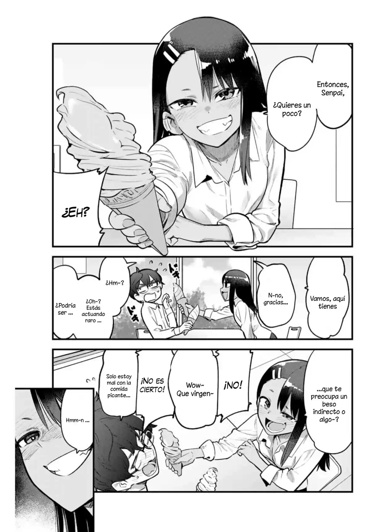 Ijiranaide, Nagatoro-san Capitulo 56: Senpai, entonces ... voy a lamer el tuyo~ página 6