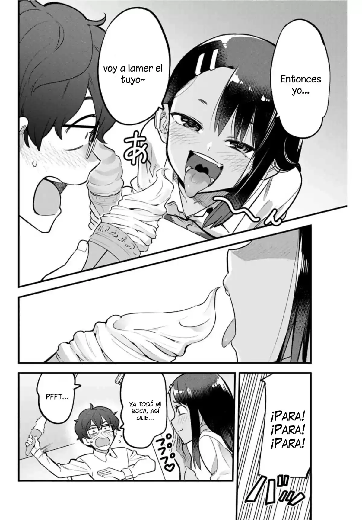 Ijiranaide, Nagatoro-san Capitulo 56: Senpai, entonces ... voy a lamer el tuyo~ página 7