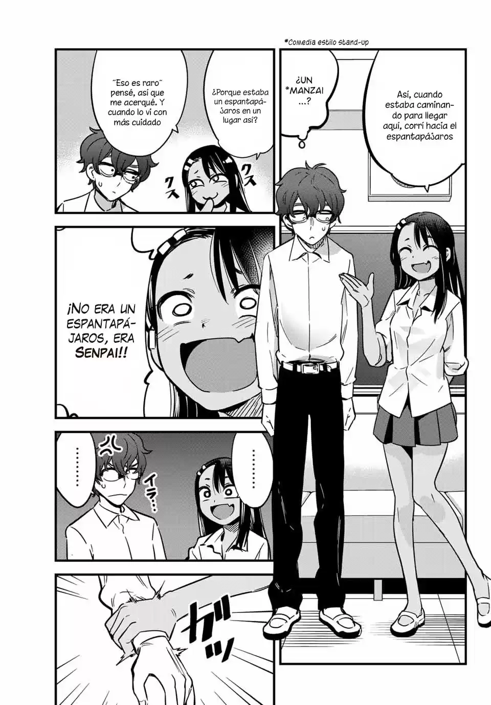 Ijiranaide, Nagatoro-san Capitulo 10: Senpai, Tsukkomi, Tsukkomi página 4