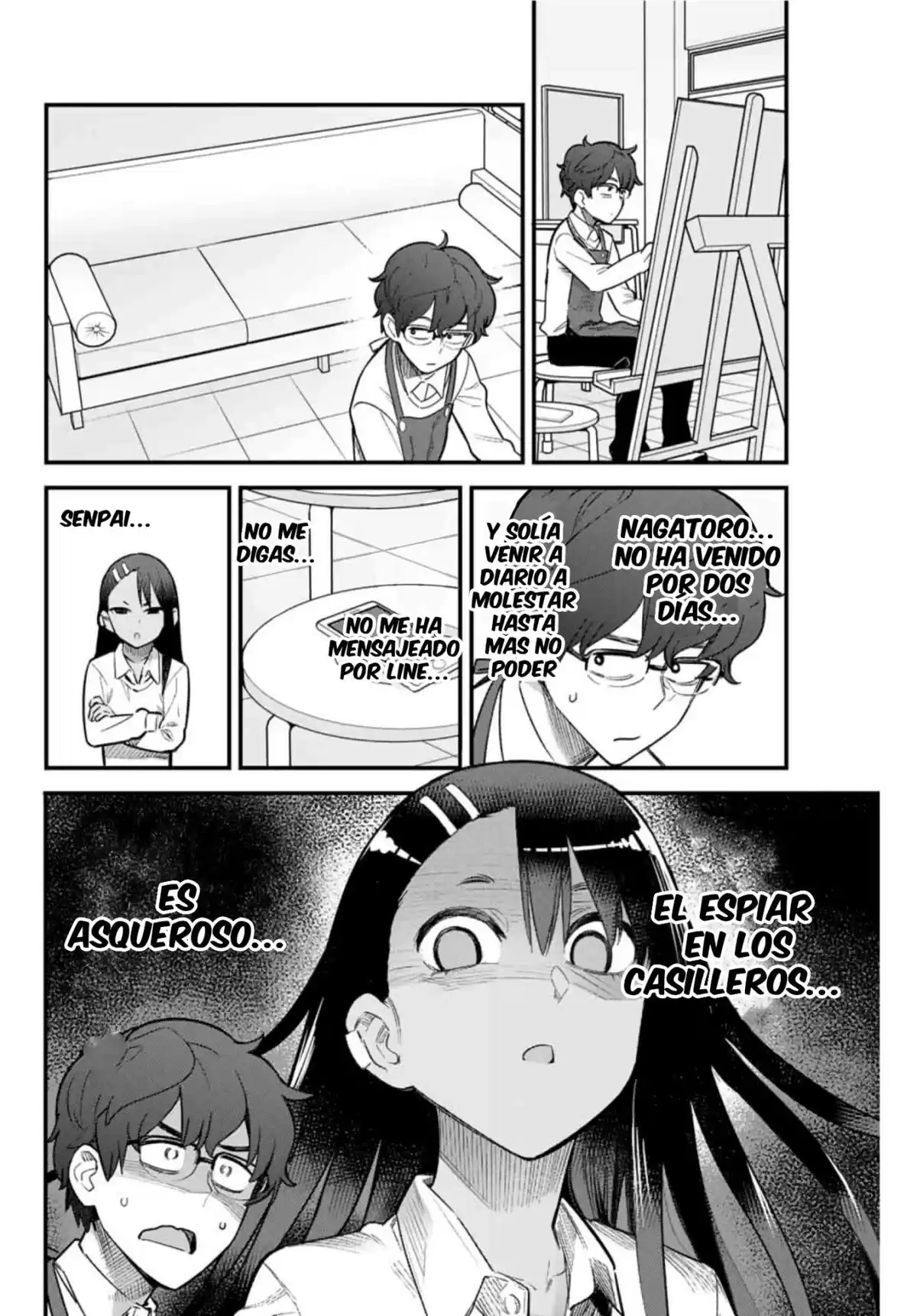 Ijiranaide, Nagatoro-san Capitulo 60: Senpai, tu puedes ir . página 3