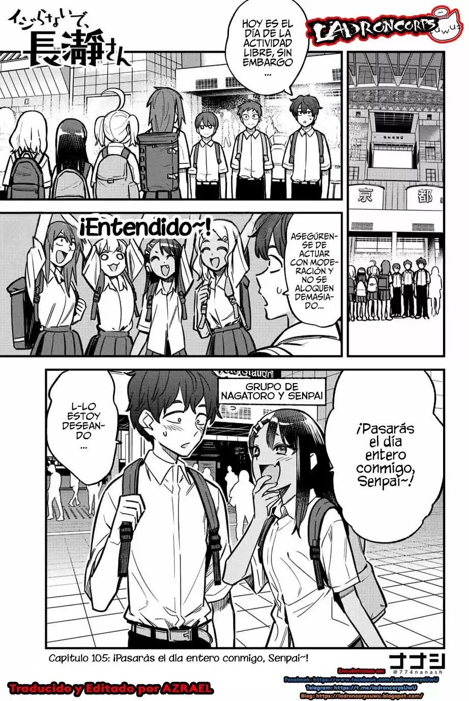 Ijiranaide, Nagatoro-san Capitulo 106: ¡Vas a pasar todo el día conmigo, Senpai~! página 2