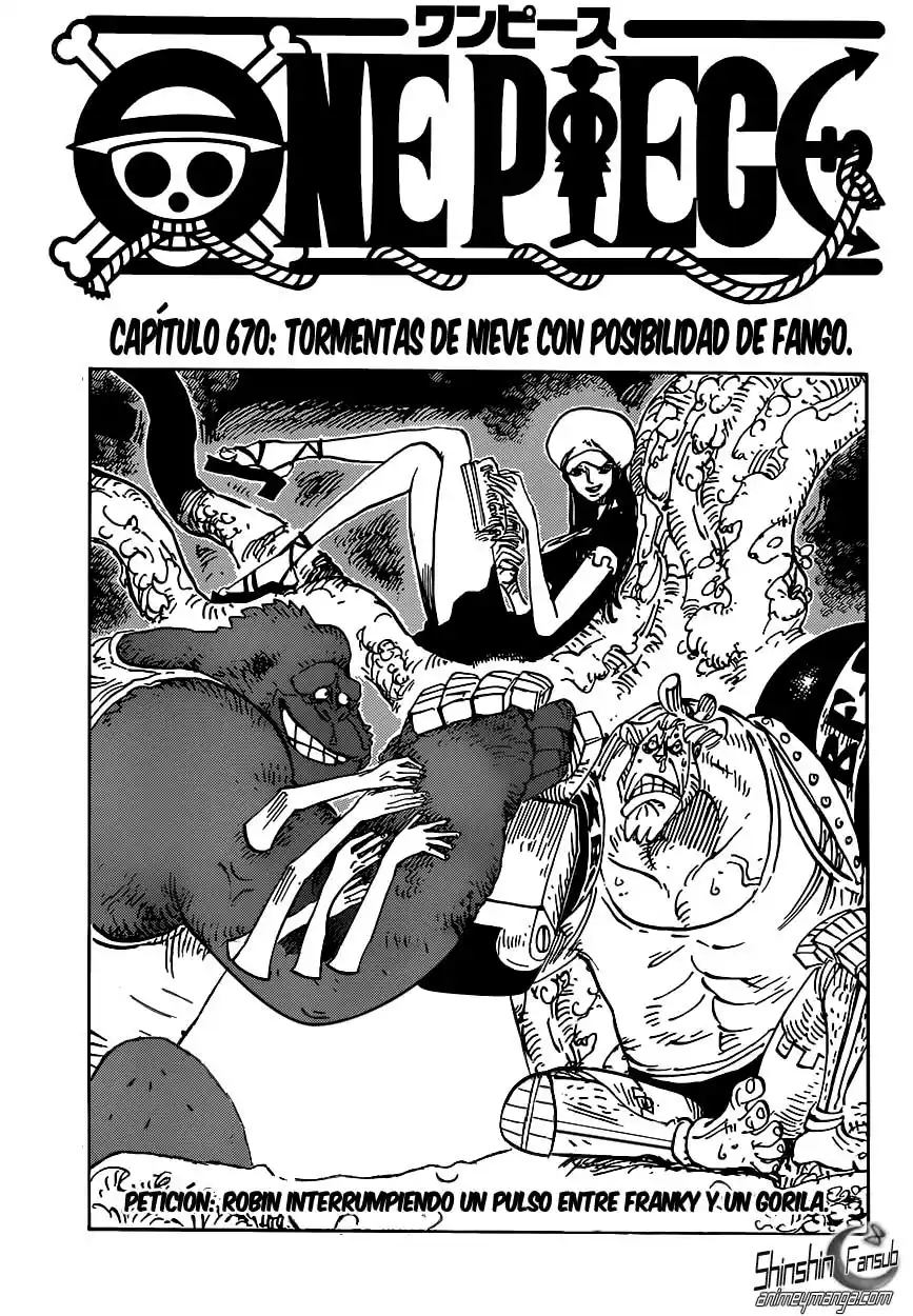 ONE PIECE Capitulo 670 página 1