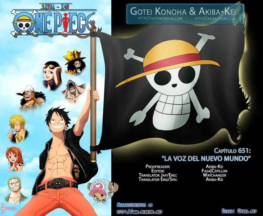 ONE PIECE Capitulo 651 página 1