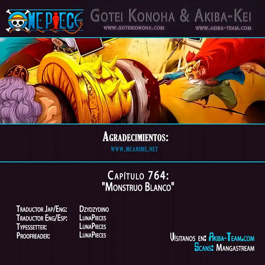 ONE PIECE Capitulo 764: ONE PIECE 764 página 1