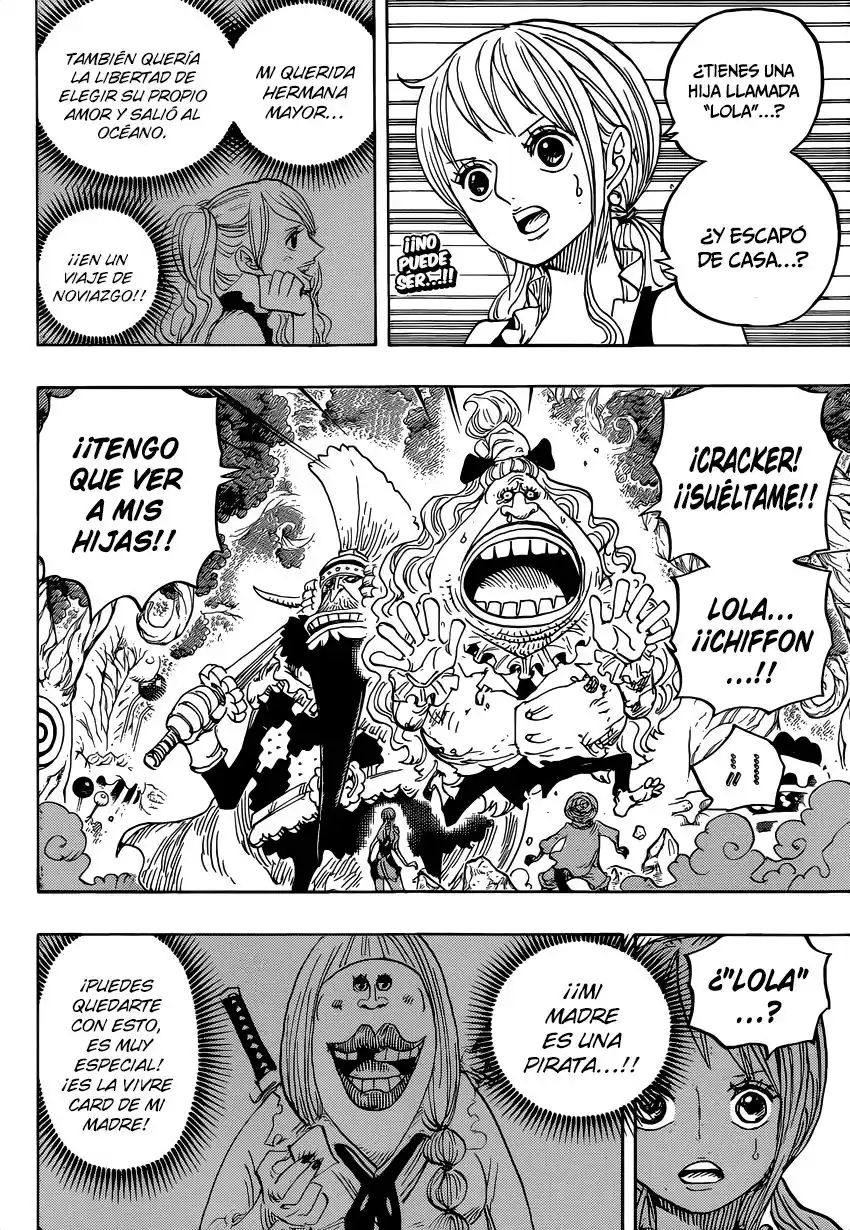 ONE PIECE Capitulo 836: La Vivre Card de Lola página 3