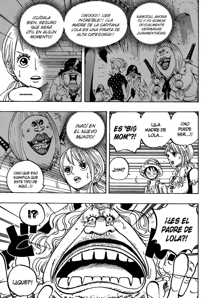 ONE PIECE Capitulo 836: La Vivre Card de Lola página 4