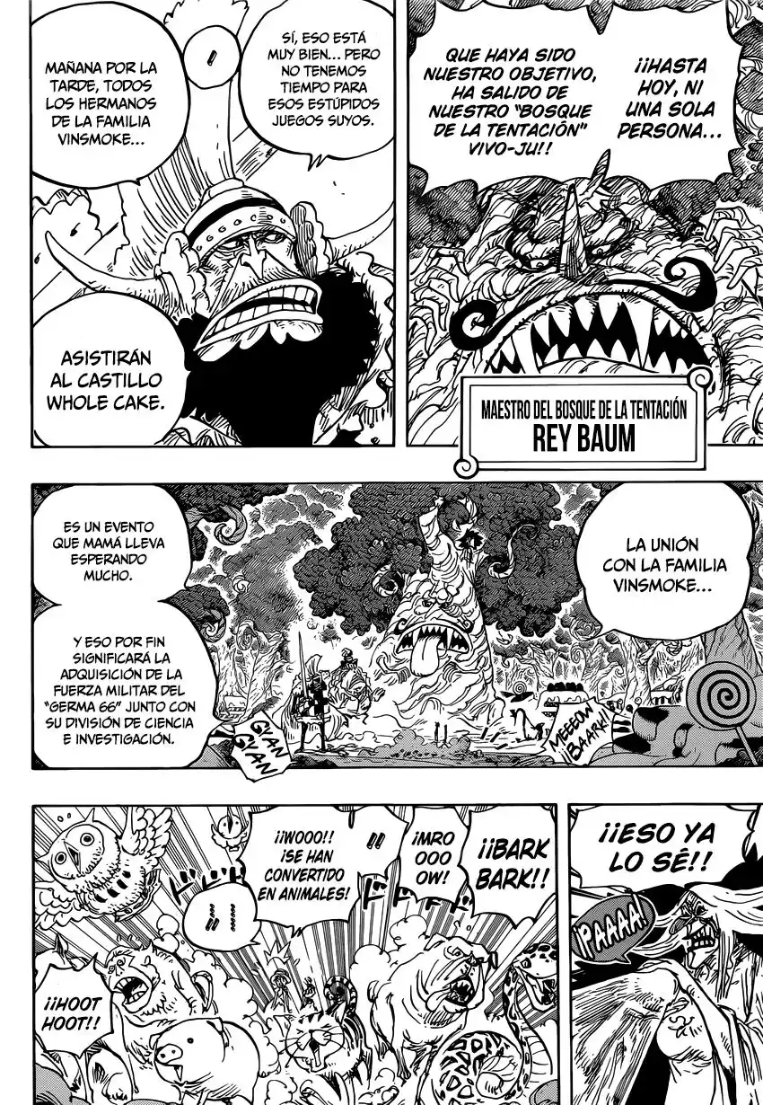 ONE PIECE Capitulo 836: La Vivre Card de Lola página 9