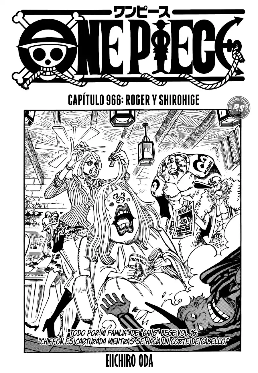 ONE PIECE Capitulo 966: ¡Roger y shirohige! página 2