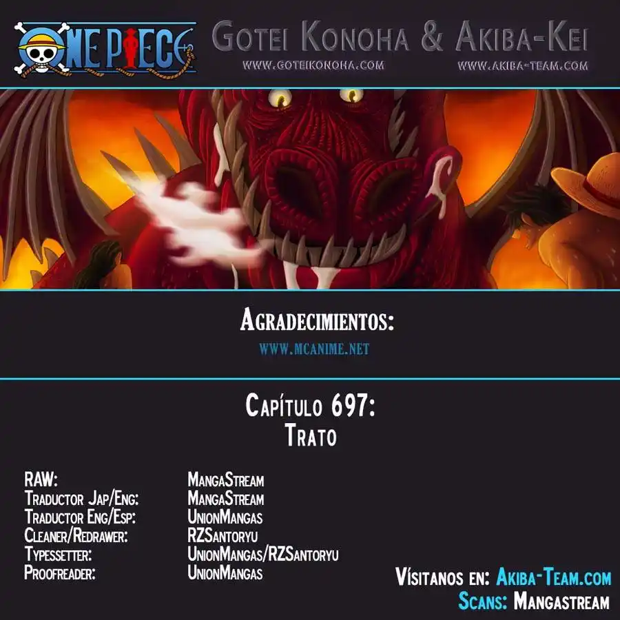 ONE PIECE Capitulo 697 página 1