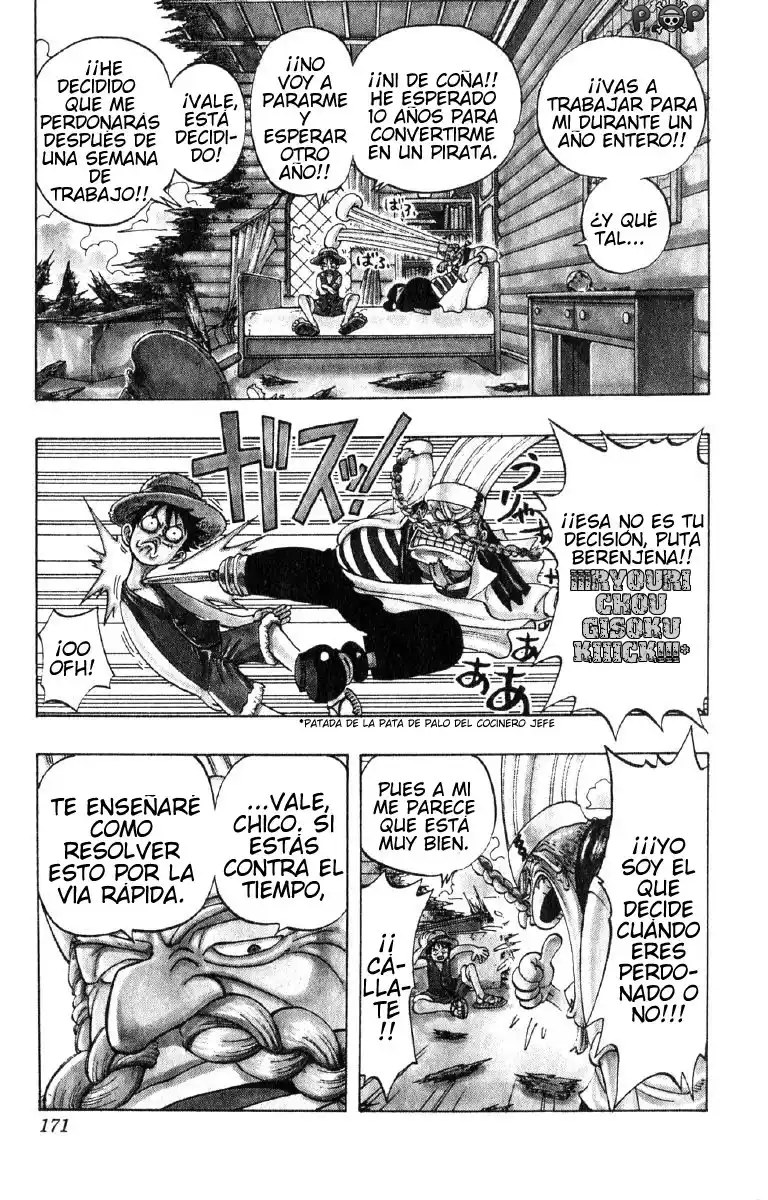 ONE PIECE Capitulo 44: "Tres Cocineros" página 3