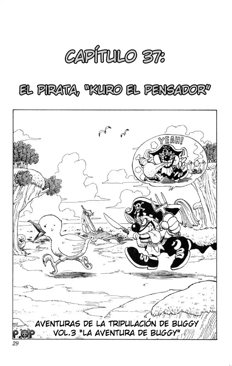 ONE PIECE Capitulo 37: "El Pirata, Kuro el Pensador" página 1