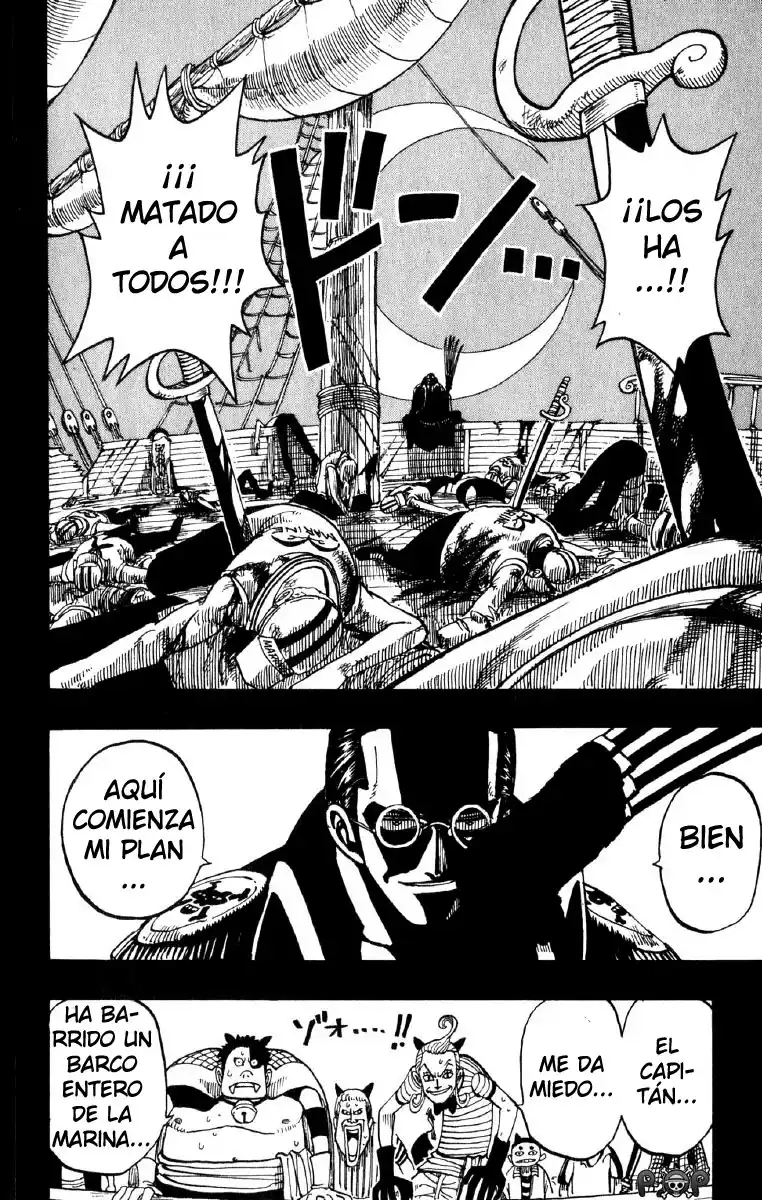 ONE PIECE Capitulo 37: "El Pirata, Kuro el Pensador" página 14