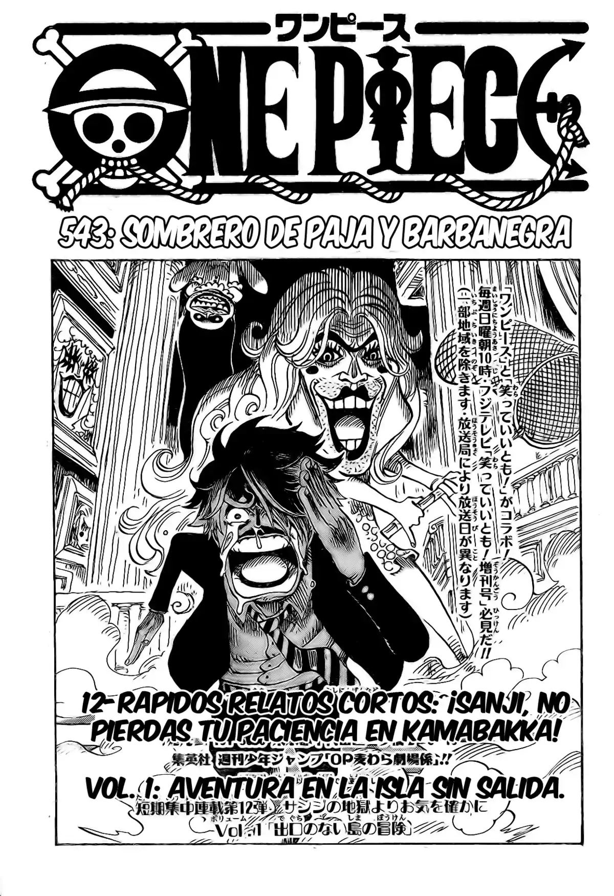 ONE PIECE Capitulo 543 página 1