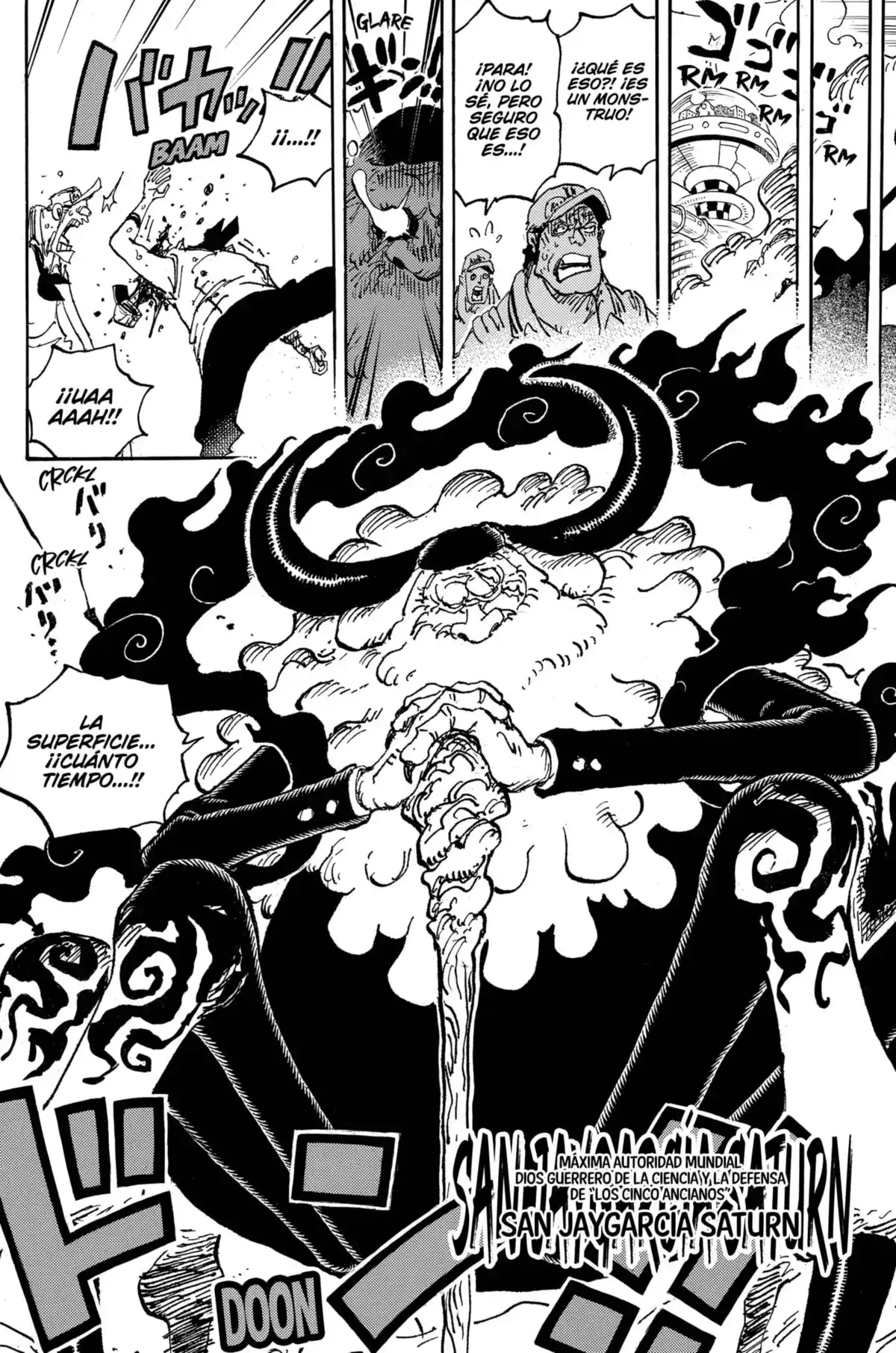 ONE PIECE Capitulo 1094: Dios Guerrero de la Defensa Científica, Saint Jaygarcia Saturn página 15