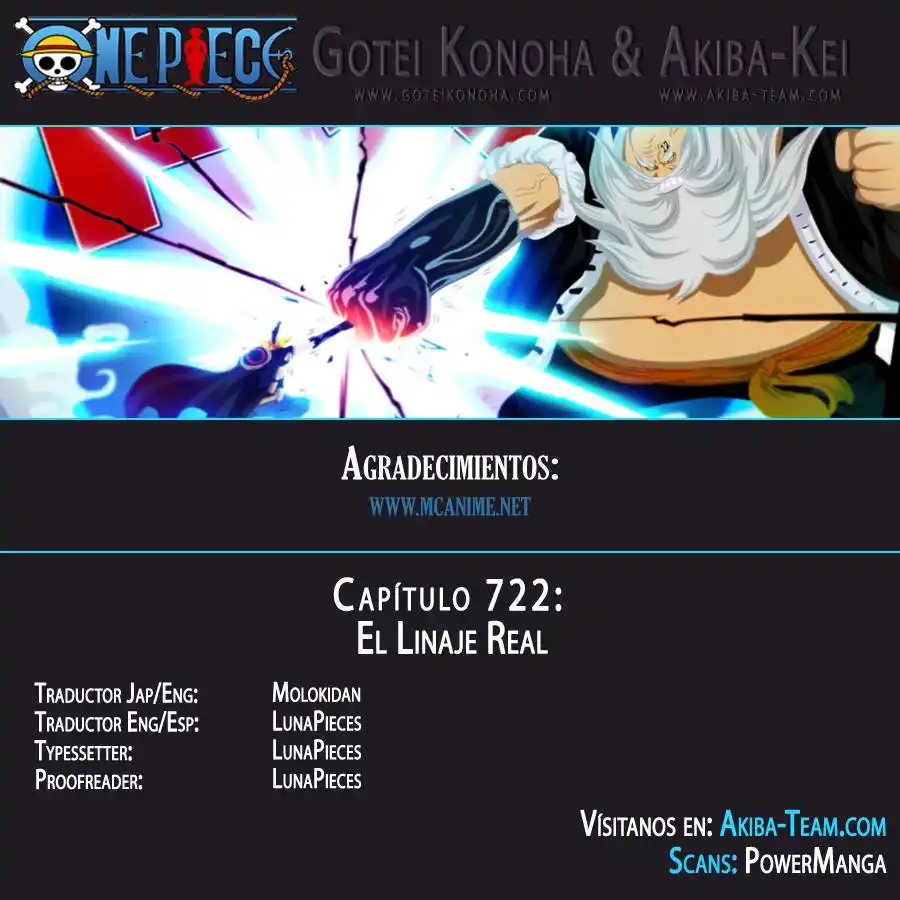 ONE PIECE Capitulo 722 página 1