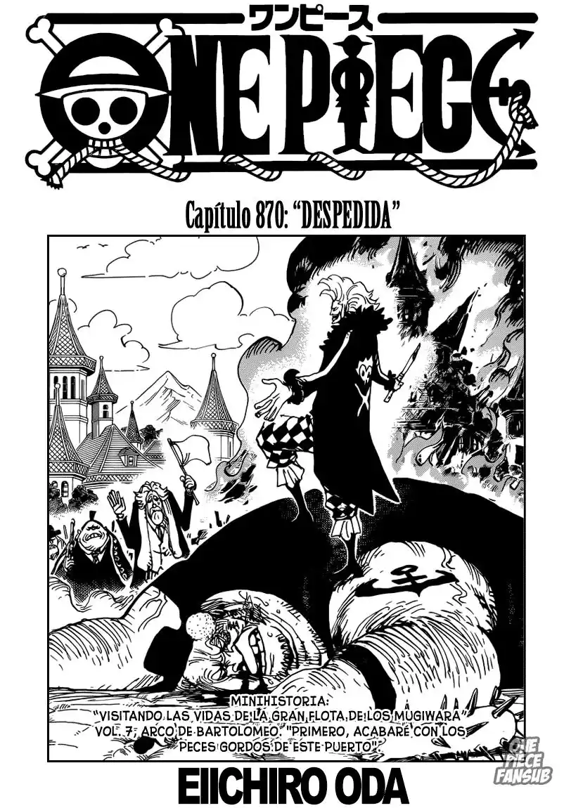 ONE PIECE Capitulo 870: Despedida página 2