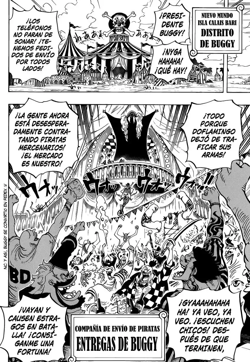 ONE PIECE Capitulo 803: Escalando el elefante página 11