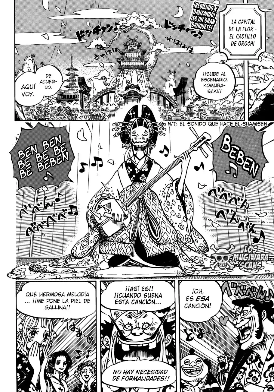 ONE PIECE Capitulo 932: El Shogun y La Cortesana página 3