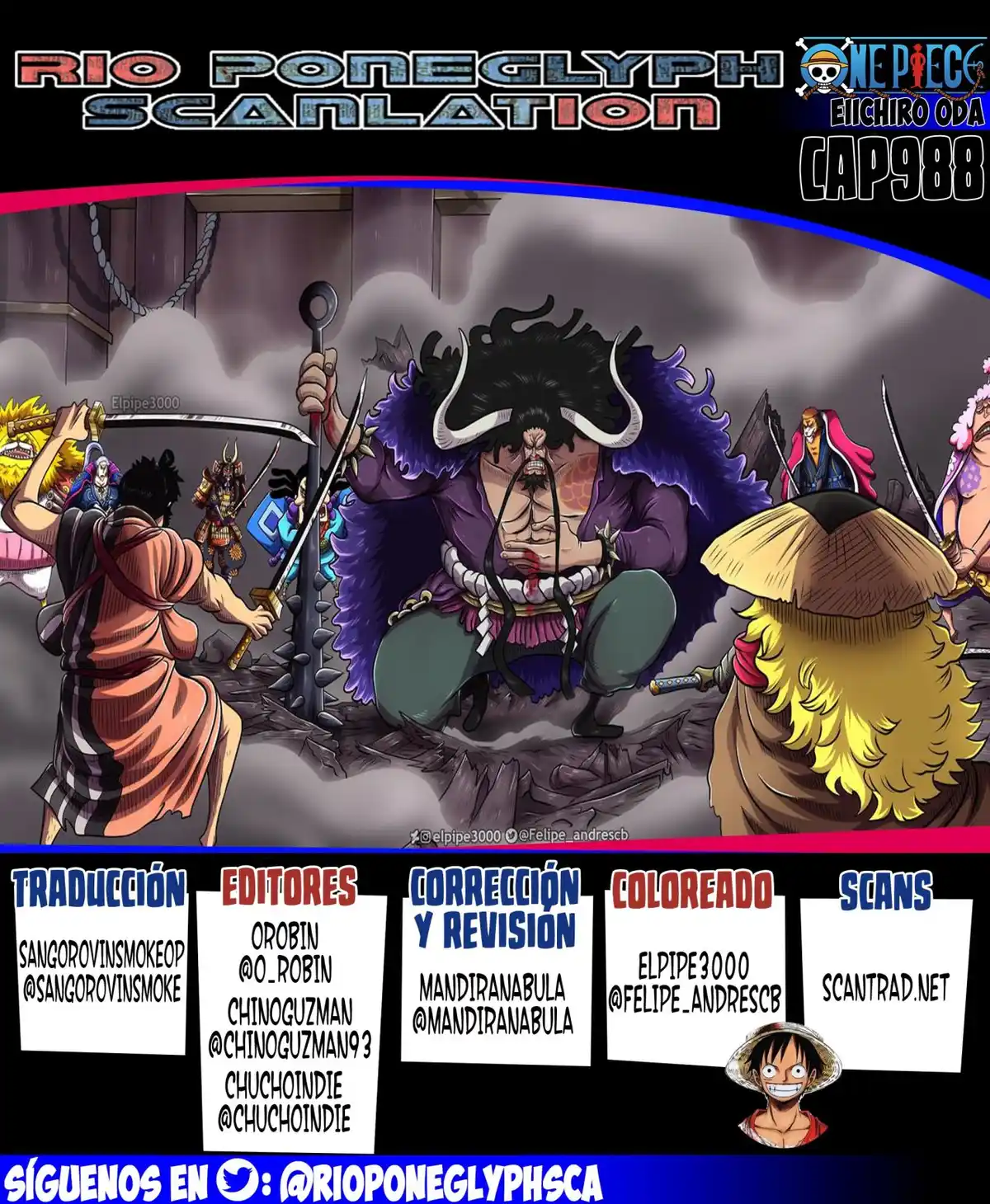 ONE PIECE Capitulo 988: "Les Hice Esperar" página 1