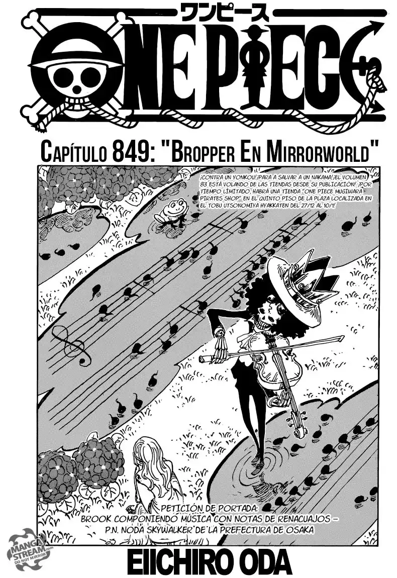 ONE PIECE Capitulo 849: Choniki en el Mundo de los Espejos página 3