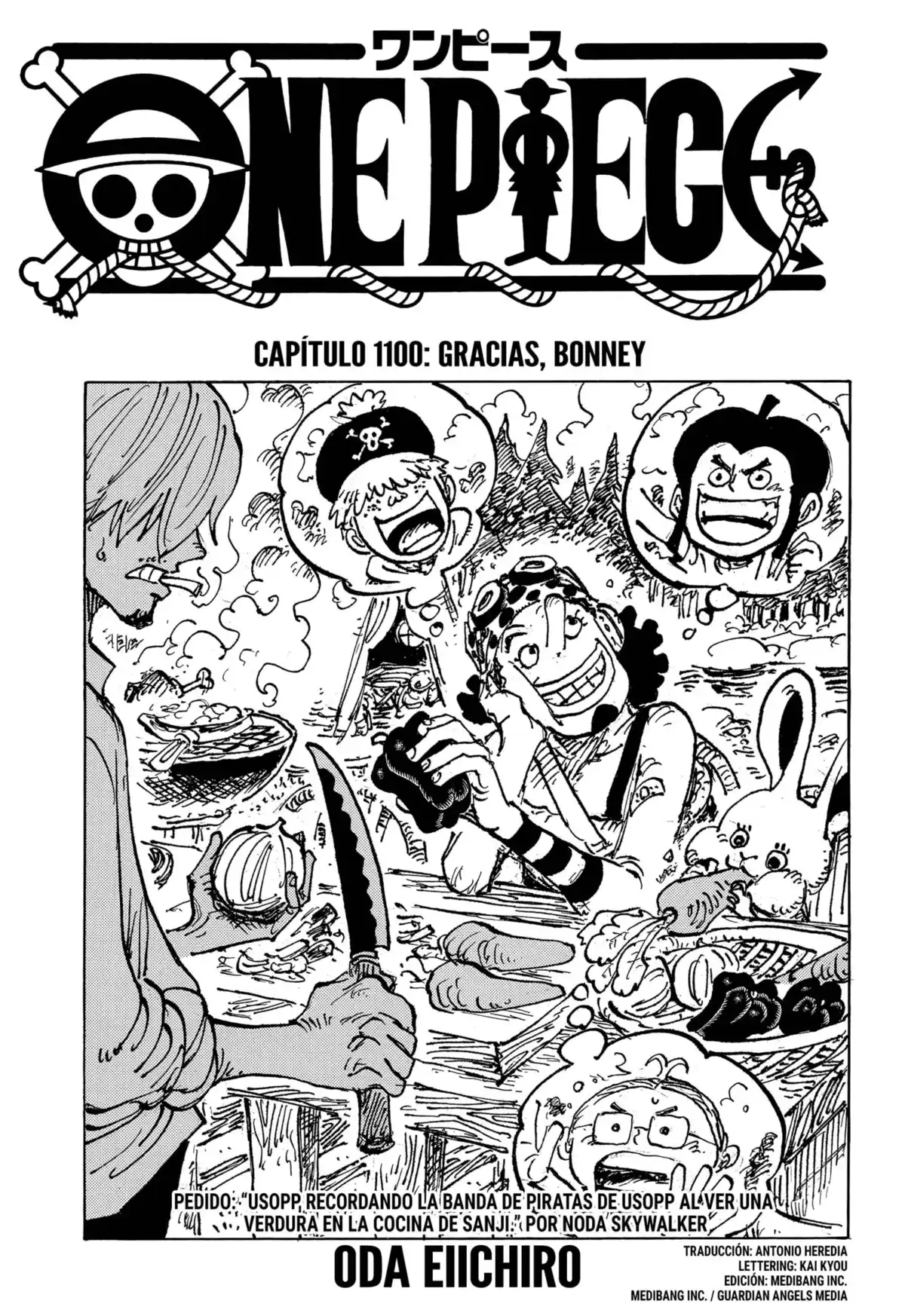 ONE PIECE Capitulo 1100: Gracias, Bonney página 1