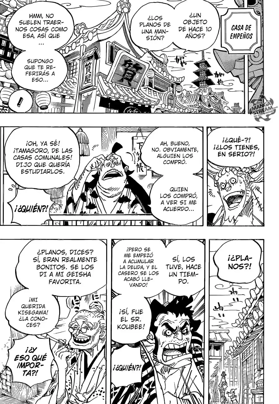 ONE PIECE Capitulo 929: Kurozumi Orochi, Shogun del país de Wano página 7