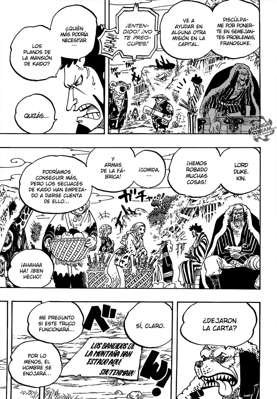 ONE PIECE Capitulo 929: Kurozumi Orochi, Shogun del país de Wano página 9