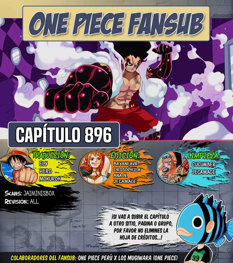 ONE PIECE Capitulo 896: Ultima Peticion página 1