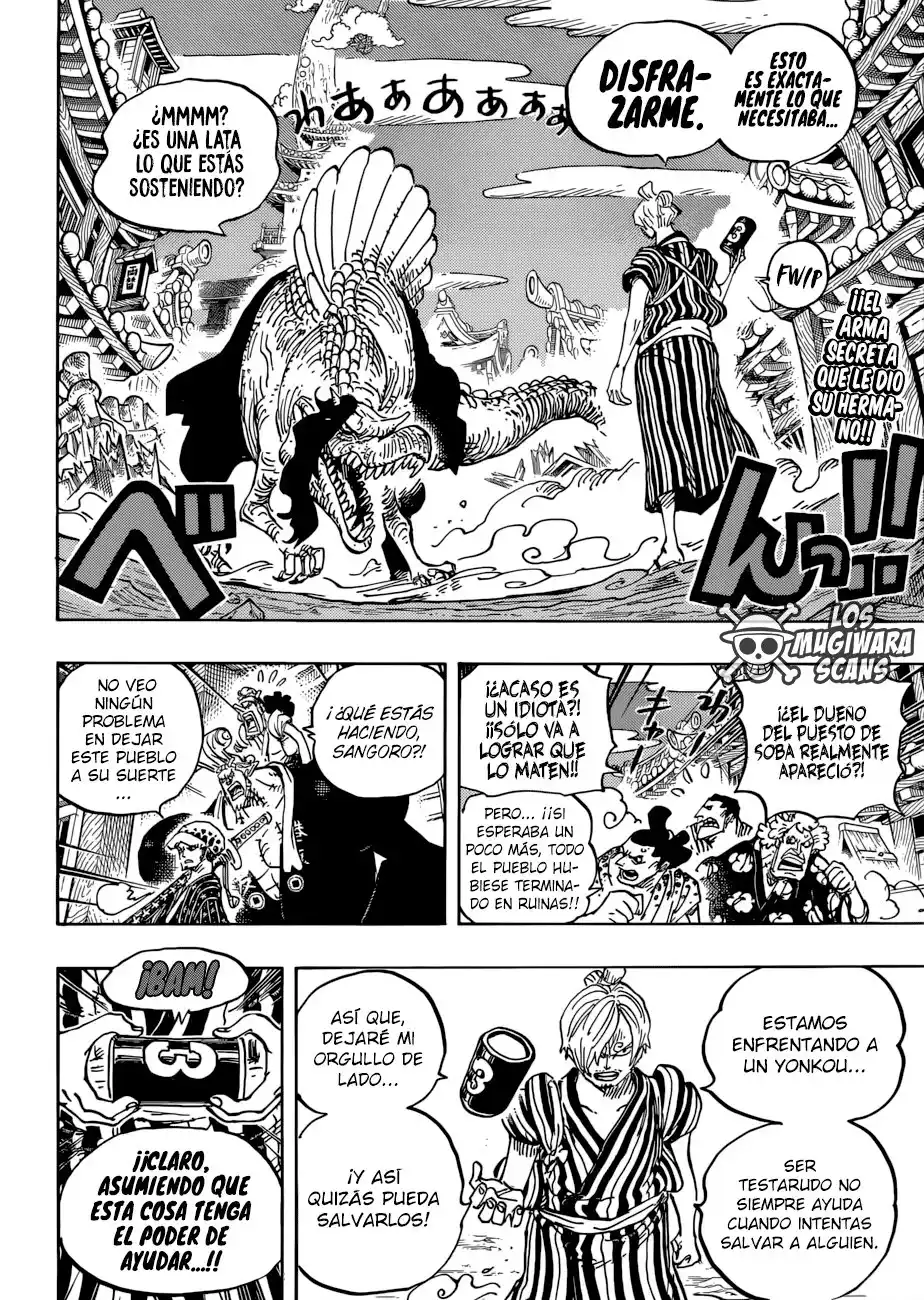 ONE PIECE Capitulo 931: Enmascarado O-Soba página 3