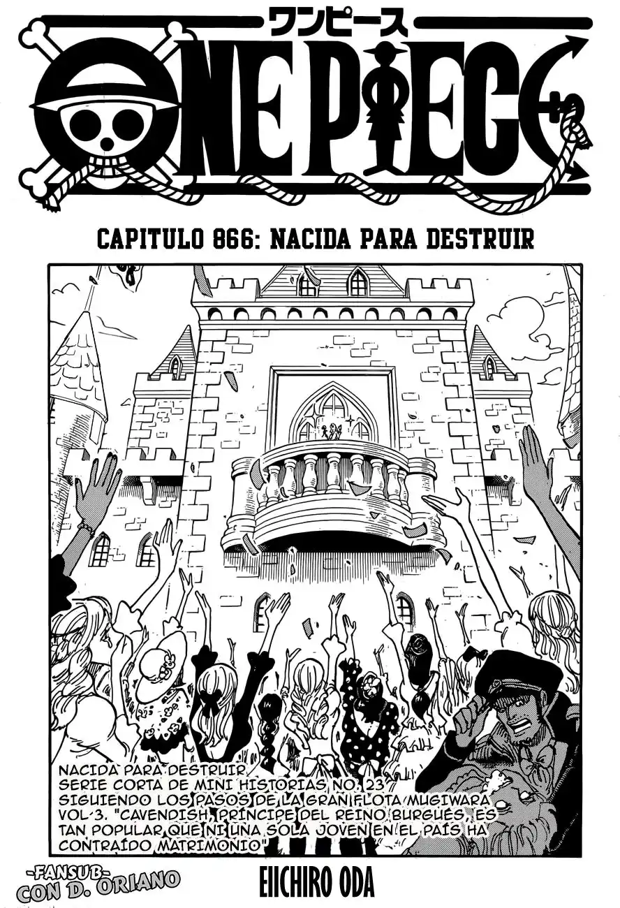 ONE PIECE Capitulo 866: Destructora nata página 2