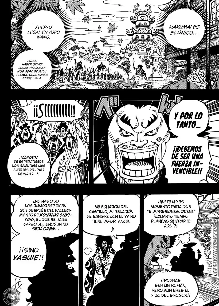 ONE PIECE Capitulo 942: Yasuie shimotsuki, daimyo de hakumai página 3