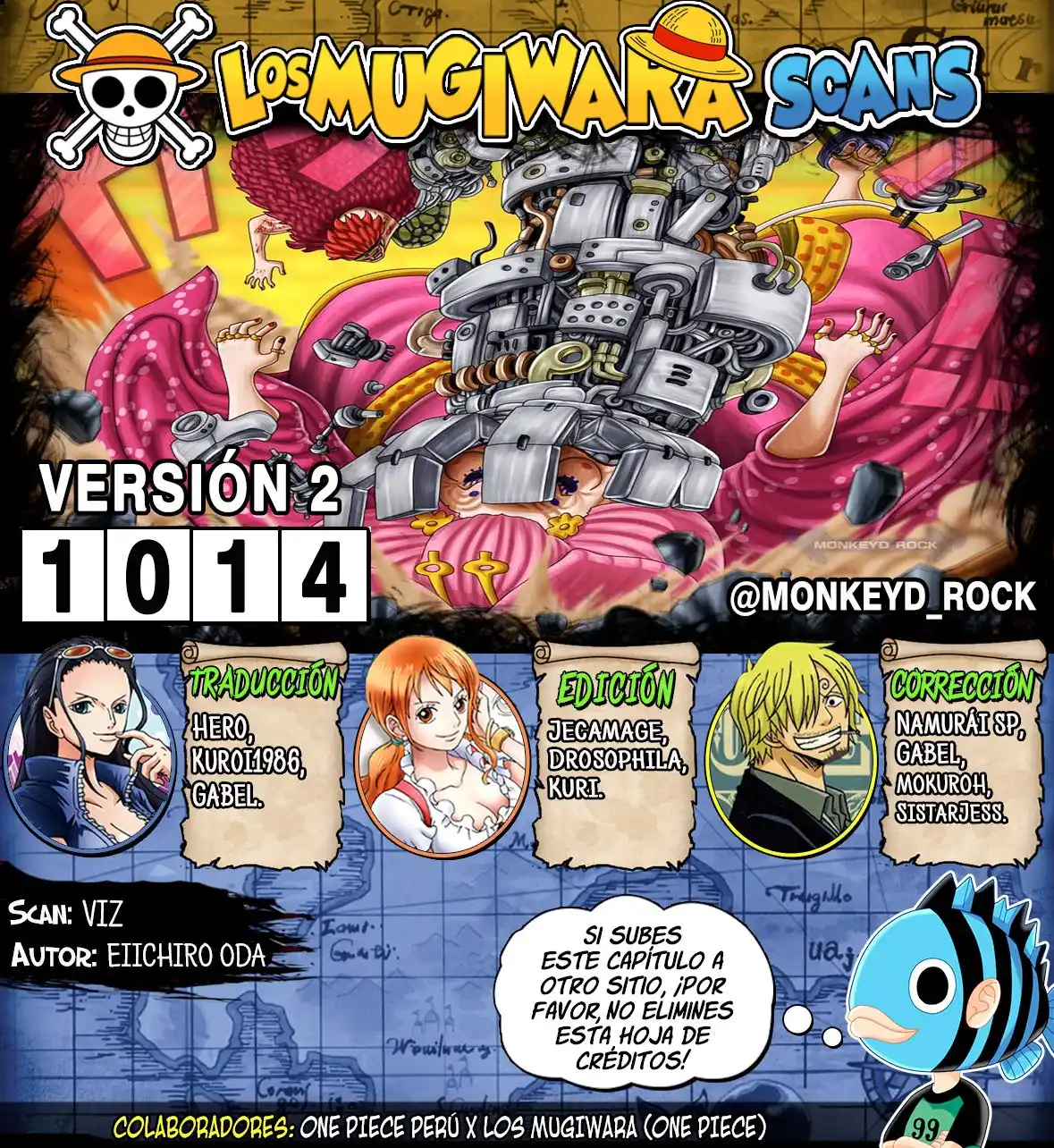 ONE PIECE Capitulo 1014.5 página 1